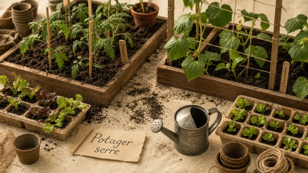 Potager sous serre : quels légumes choisir, où les placer et comment gérer la chaleur ?
