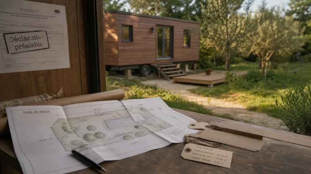 Tiny house sur roues : permis de construire, déclaration préalable ou simple stationnement ?