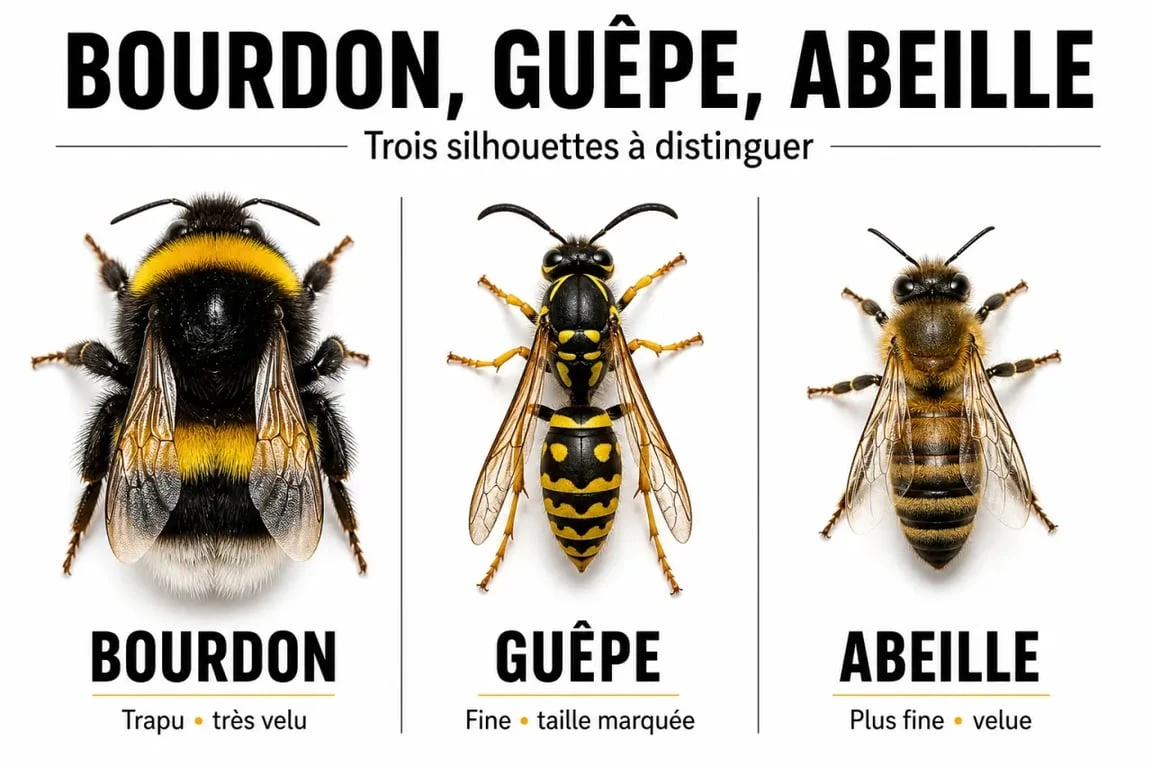 Nid de bourdon dans la terre : comparaison entre bourdon, guêpe et abeille