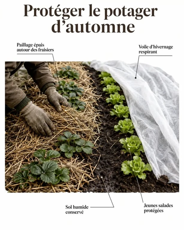 Que planter en octobre au potager : paillage et protection des cultures avant l’hiver