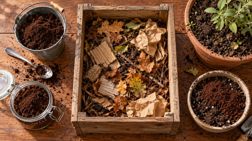 Marc de café pour les plantes : le compost plutôt qu’une couche au pied