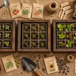 Mon jardin potager 10 m² au soleil : semis et outils