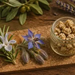 Plantes mellifères : romarin nectar et bourrache pollen pour nourrir les abeilles